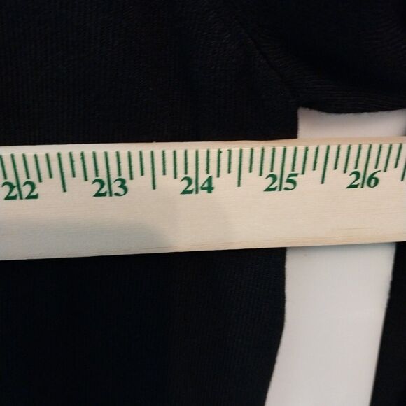 George ME Womens Cardigan 26/28W Black Timeless Preppy Old Money Minimalist Chic - Picture 2 of 6